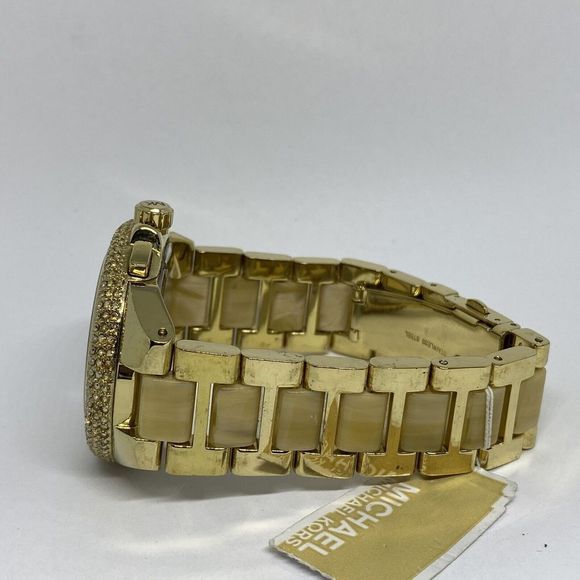 Michael Kors MK5802 Women's Gold Bracelet Analog Dial Quartz Wrist Watch EY323 - Picture 9 of 12